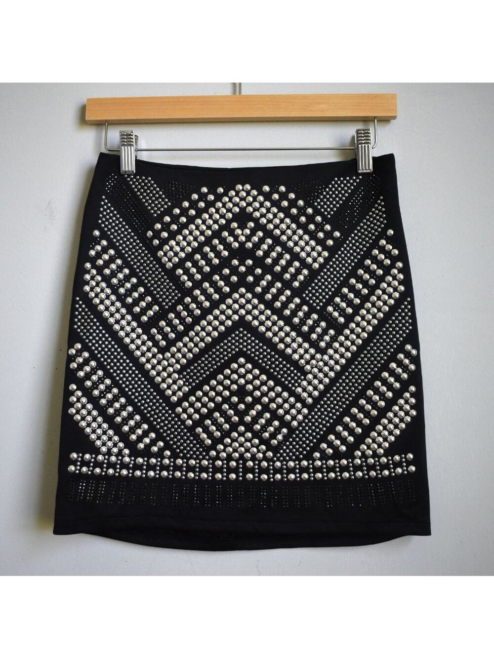 CARMIN  Women's Mini Studded Skirt Size M